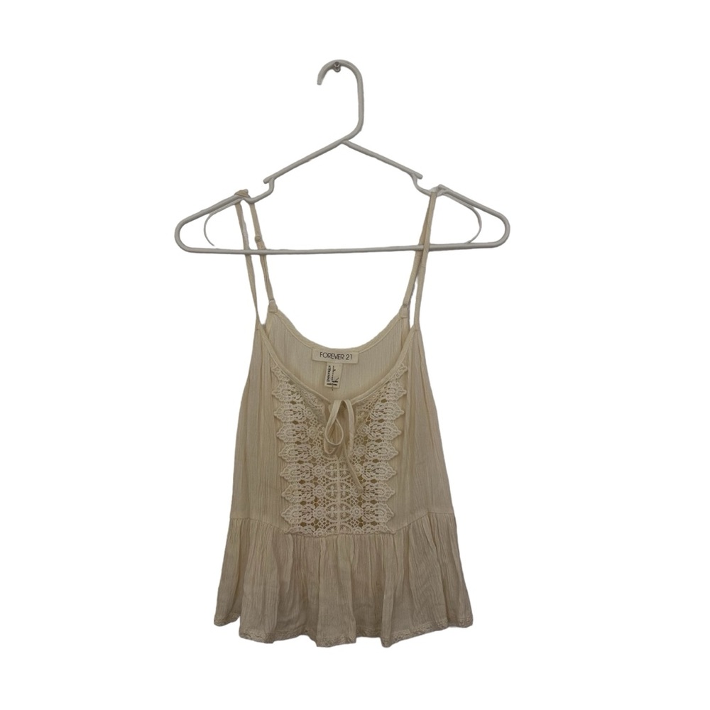 FOREVER 21 - Summer Boho White Tank Top